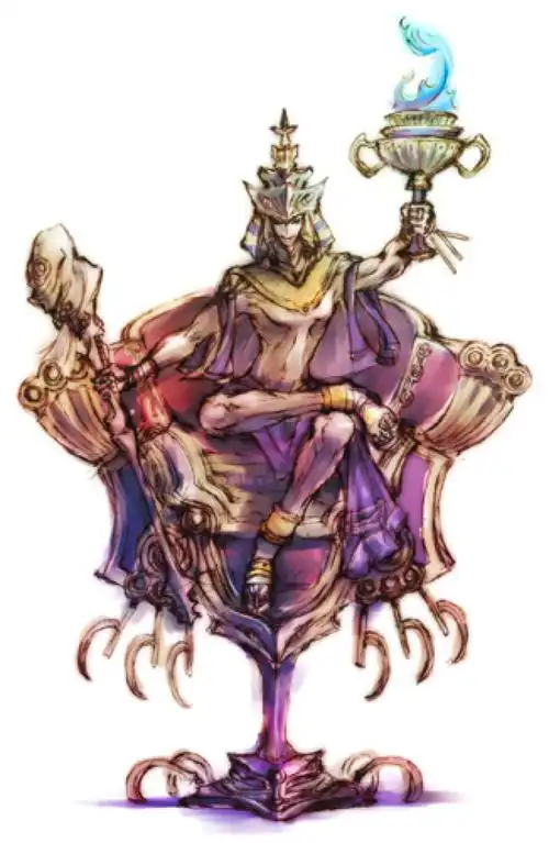 所罗门王72柱魔神中排第1位的魔神,至上四柱之一,他以多种外貌出现