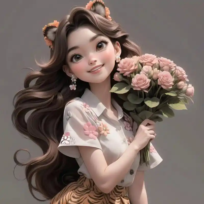 女生头像91迪士尼公主生肖虎系列头像 原创图片请勿转载～原图93