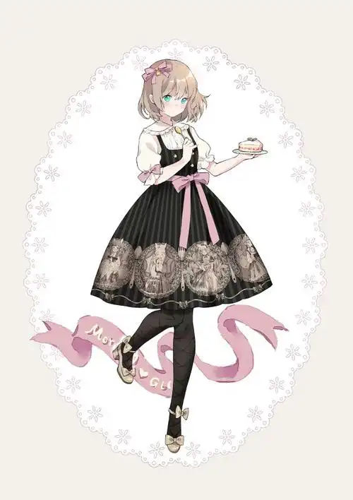 小裙子 全身图 动漫