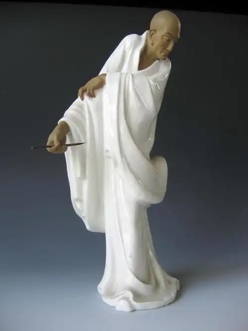 陈志民作品欣赏:陶瓷雕塑:怀素像