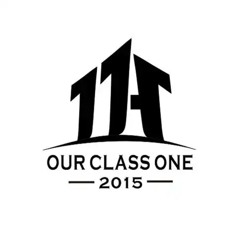 1个性班徽图案设计50432下载源文件1班class one a 个性班徽图案设计