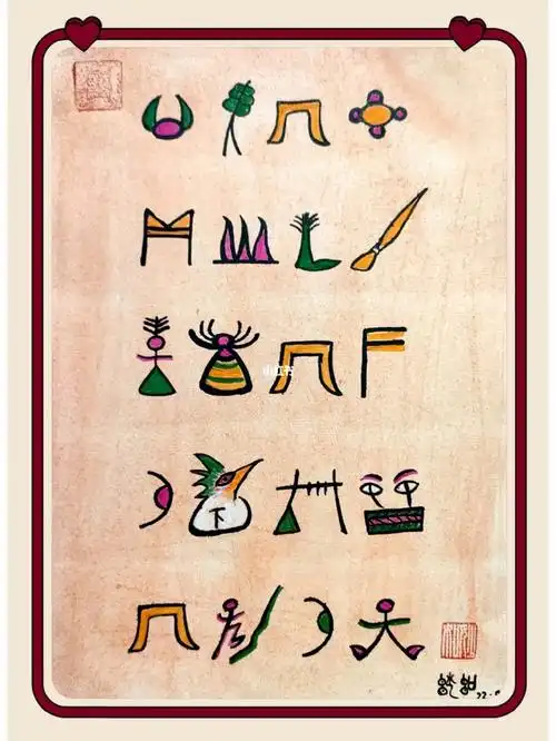 东巴象形字书写第25天