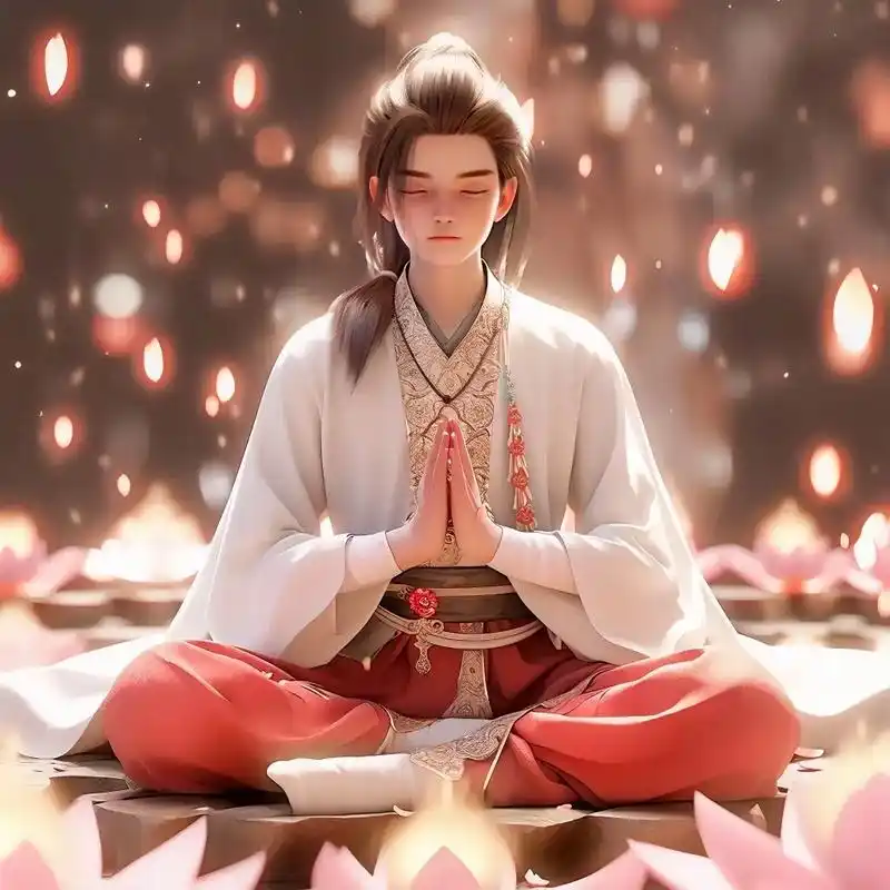 双手合十头像动漫古风男 - 抖音