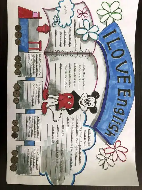 手抄报是第二课堂良好的活动形式—三阳中学七年级英语学科组