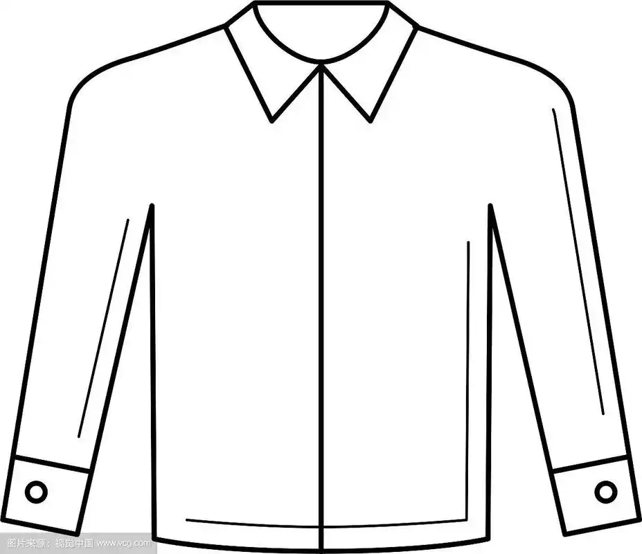 长袖衬衫线条图标