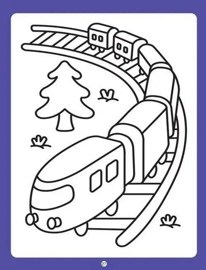 简笔画涂色‖可直接打印 适合中班小朋友的简笔画涂色呦,可直接保存