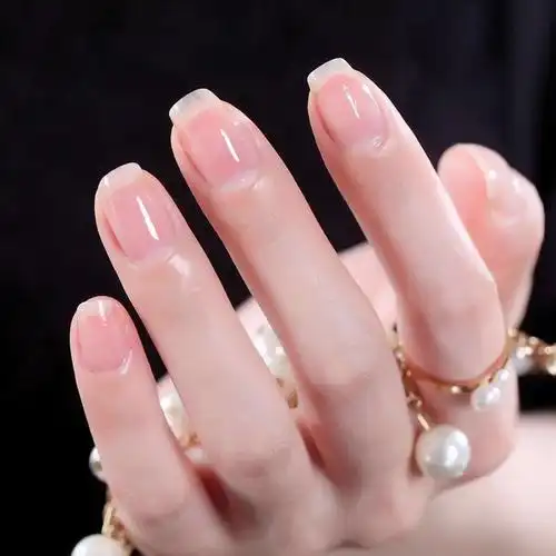 迷你环保透明指甲油快干亮油封层胶防水无毒护甲油底油儿童补丝袜