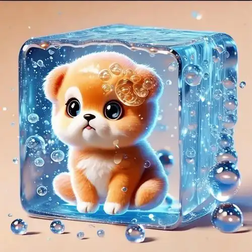 动漫超话#二次元新鲜事#气泡冰块可爱动物#动漫头像#视觉降温满满的