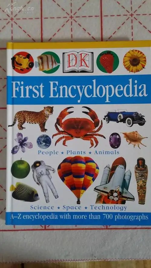 外文图解少儿百科书一册 first encyclopedia dk原版印刷精美,大16k