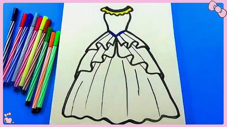 裙子的多种画法儿童涂鸦简笔画漂亮的公主跳舞-母婴亲子视频-搜狐幼儿