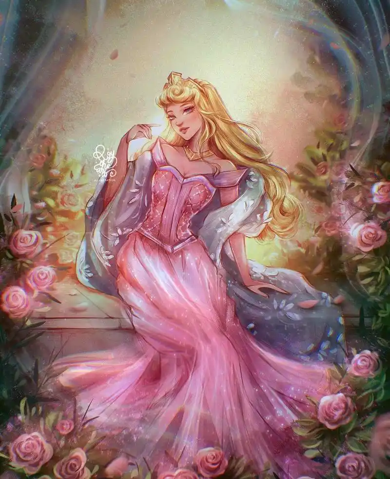 迪士尼公主璀璨而华丽迪士尼设计师来学学这才是中国风木兰