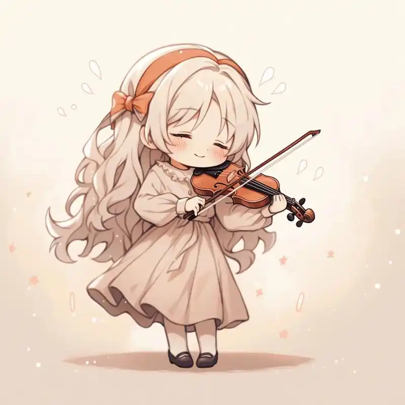 我又来送图啦,弹琴的女生头像,你喜欢吗……#女生头像 #治愈 - 抖音