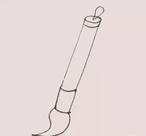 简笔画之毛笔_日常用品简笔画_简笔画大全