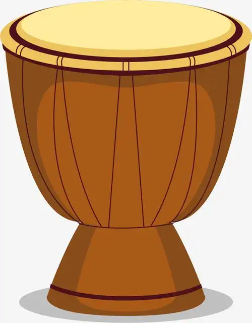 卡通矢量扁平非洲鼓