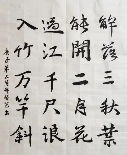 天泽书院学生"抗疫"毛笔书法作品集