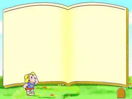 卡通打开的书本背景