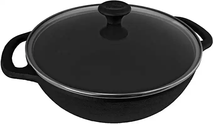 old mountain 10216 蒸锅带玻璃盖,黑色