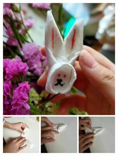 美画室以美展"疫":【第三期】创意手工制作_《卫生纸大变身:小兔子》