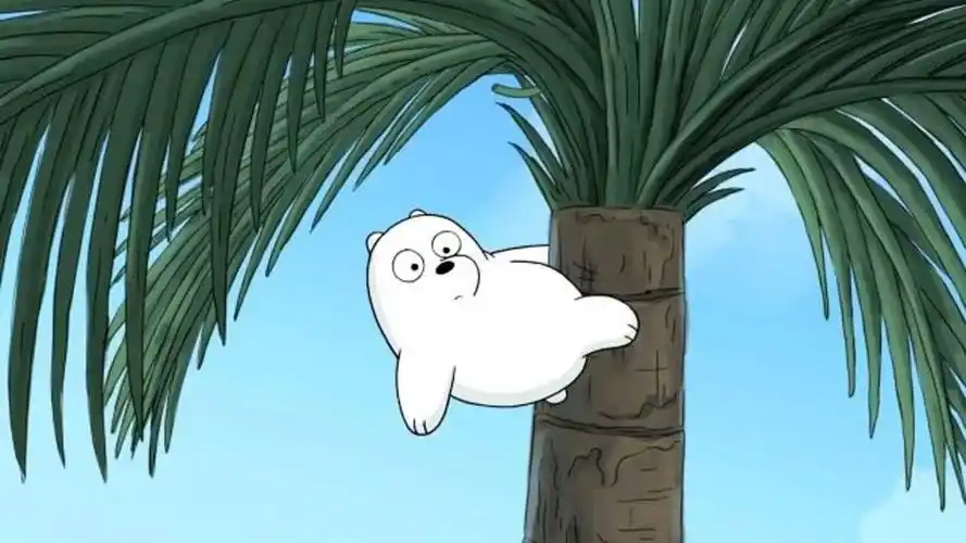 咱们裸熊小白熊不会说话遇事只能蹦可爱炸了