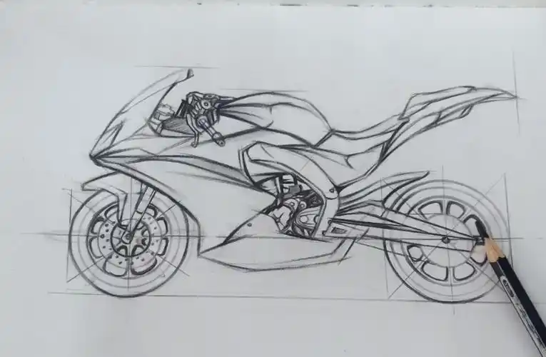 摩托车产品手绘|工业/产品|交通工具|z30741021 - 原创作品 - 站酷