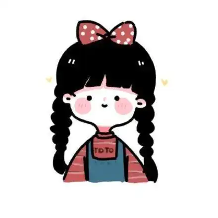 微信头像:无脸人,小女孩简约卡通头像!