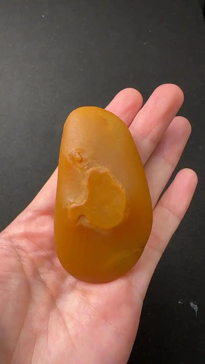 75克顶级精品籽料#赣江黄蜡石#一线石农 - 抖音