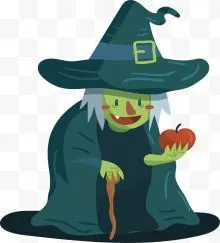 万圣节的恐怖老巫婆