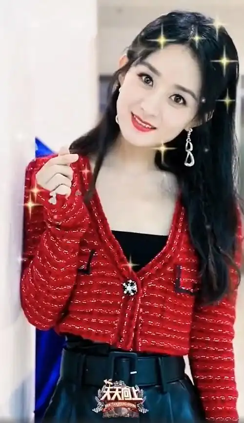 赵丽颖节目花絮曝光歪头比心超甜美网友直呼姐姐鲨我