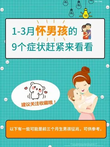 生男生女猜猜猜#孕3个月怀男孩的9个症状,90%的孕妈都中了