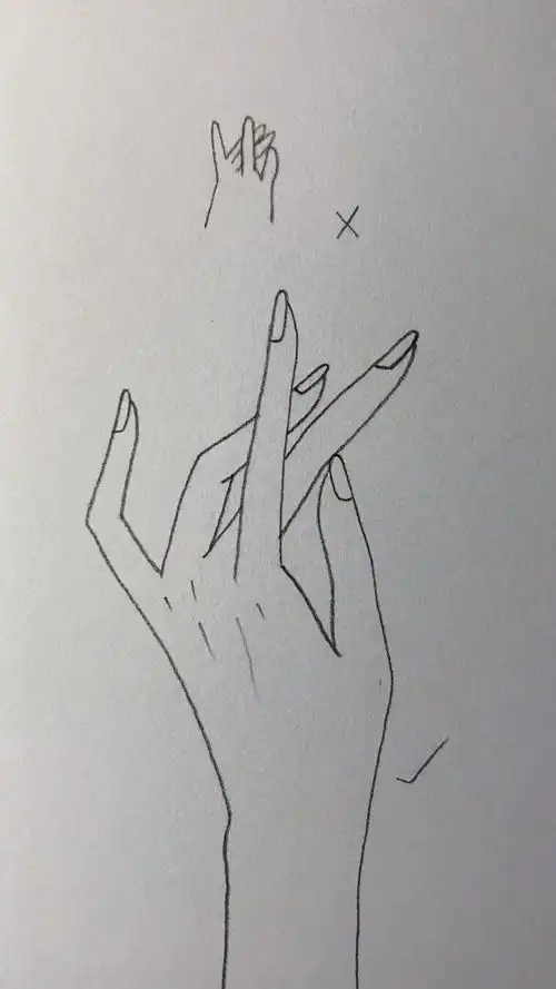 如何画简笔画兰花指?