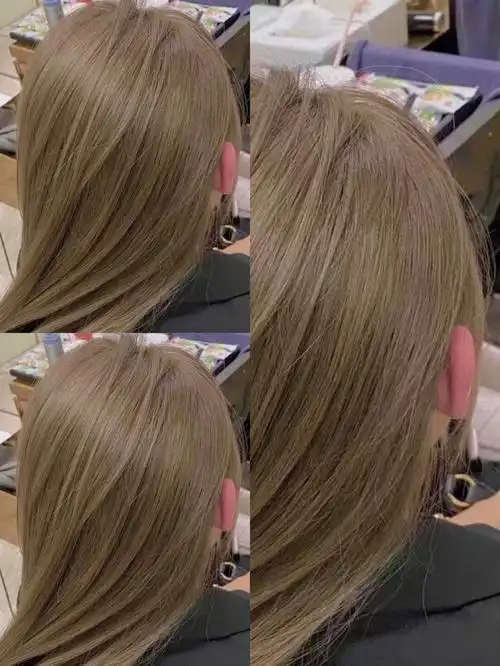 亚麻灰棕色染一次再也不换别的颜色了