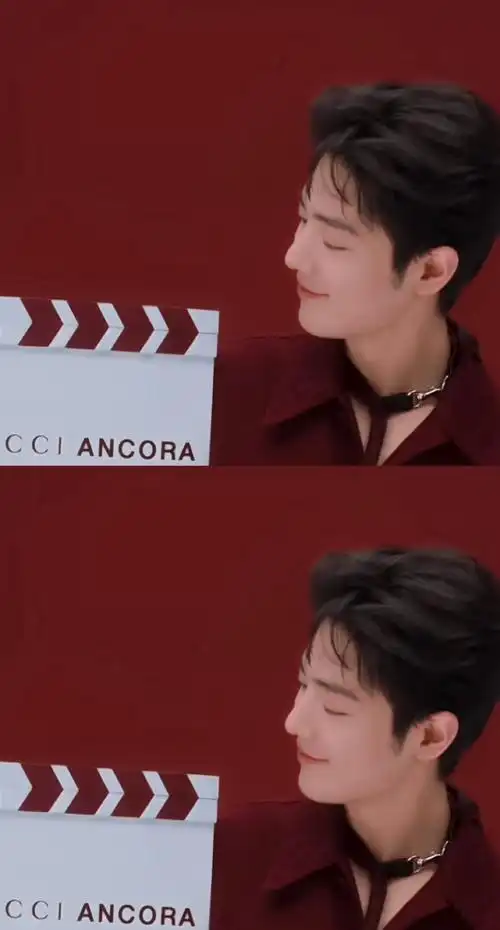 肖战红色时尚大片