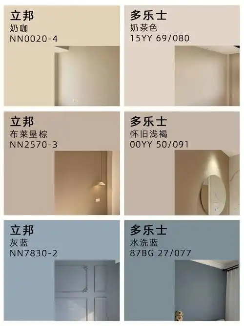 立邦多乐士乳胶漆实拍图色号合集73无滤镜