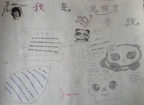 我的偶像手抄报大全