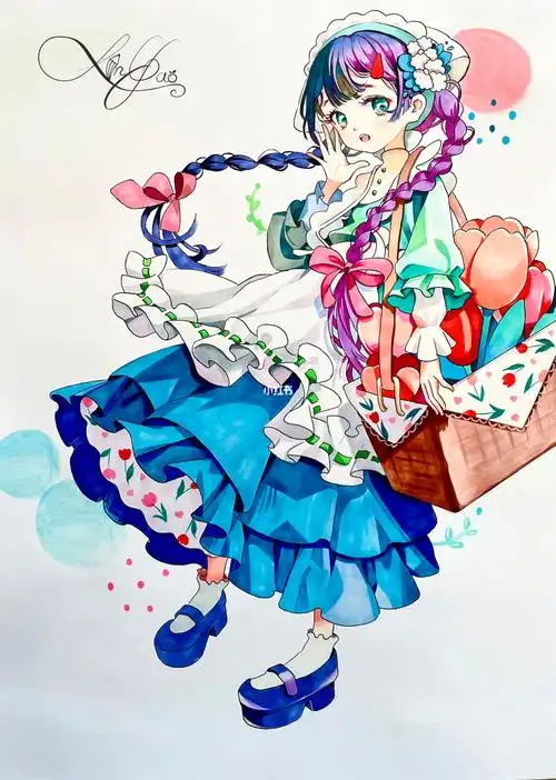 完成#画画  #动漫  #动漫手绘  #马克笔手绘  #我的绘画成长史  #动漫