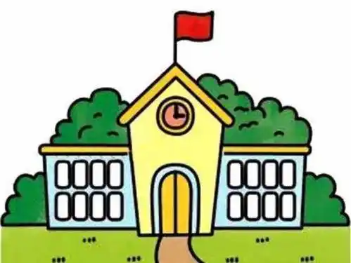 画一个简单的学校 简单的学校怎么画 - 水彩迷