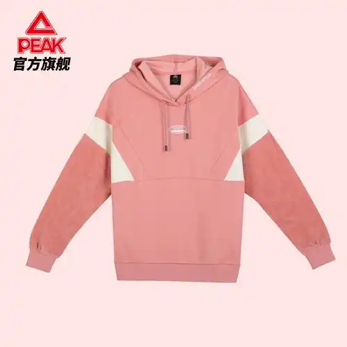 匹克运动卫衣女2021春秋新款潮流时尚连帽抓毛保暖撞色运动卫衣r