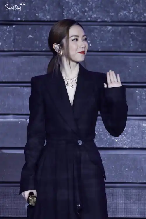 邓紫棋 深v礼服