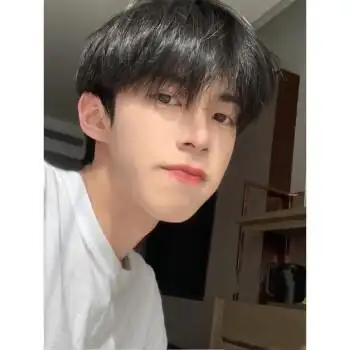 假发男短发韩版帅气微分碎盖齐刘海自然逼真男士蓬松日常全头套式 深