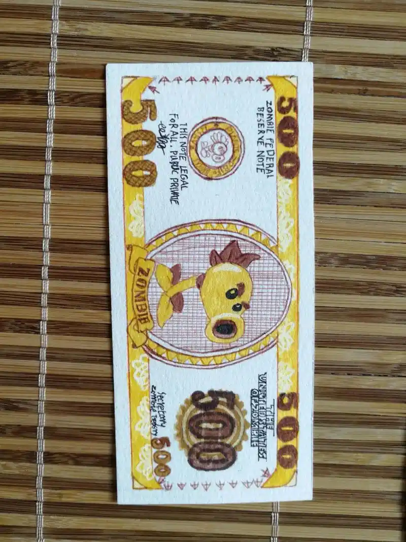 手绘钞票#绘画#自制 - 抖音