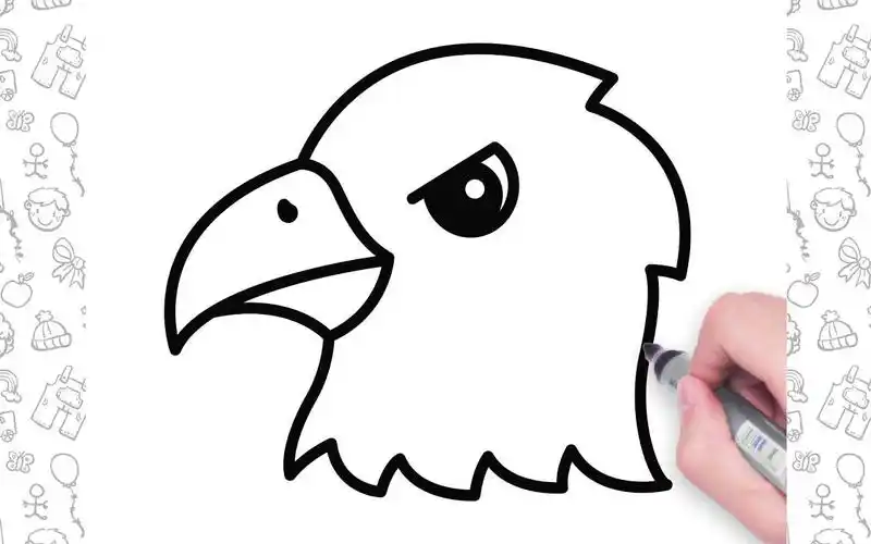 和我一起学画画,今天我们来画一只老鹰!