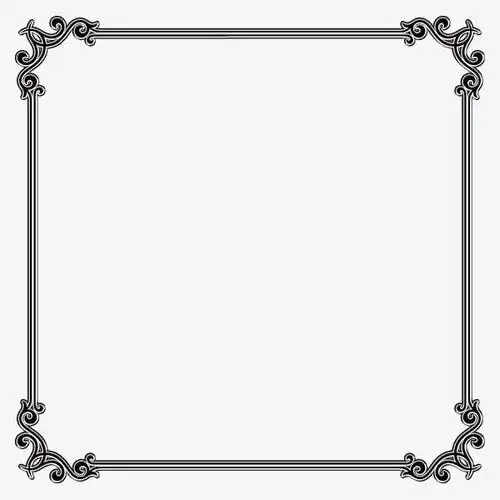 正方形边框