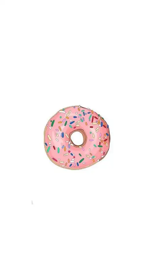 甜甜圈 可爱 粉色 简洁 高清iphone壁纸