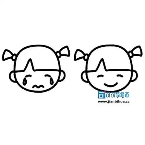 幼儿园手工做表情娃娃简笔画