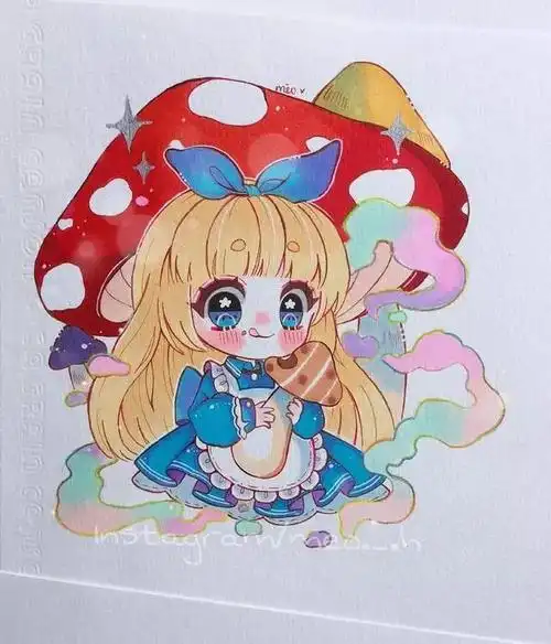 萌化少女心的q版马克笔漫画老夫的少女心爆棚了