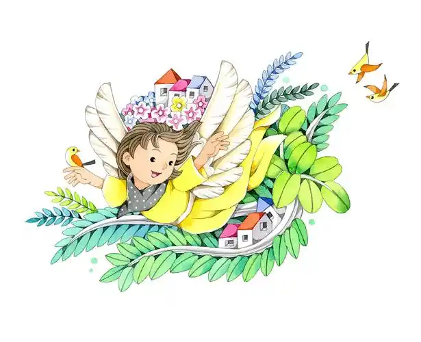 手绘一套幼儿园课程封面|插画|儿童插画|黑白边缘插画 - 原创作品