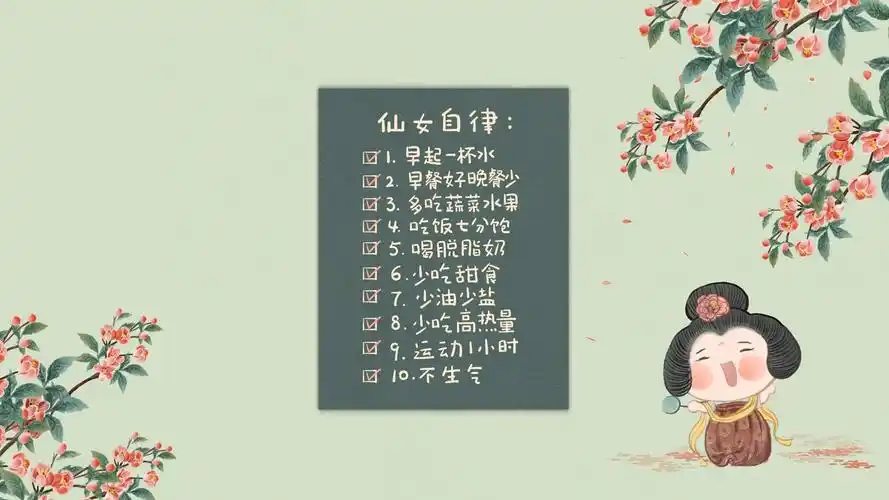 文字壁纸励志壁纸封面图仙女自律(唐宫静态版)壁纸于2022-04-14上传