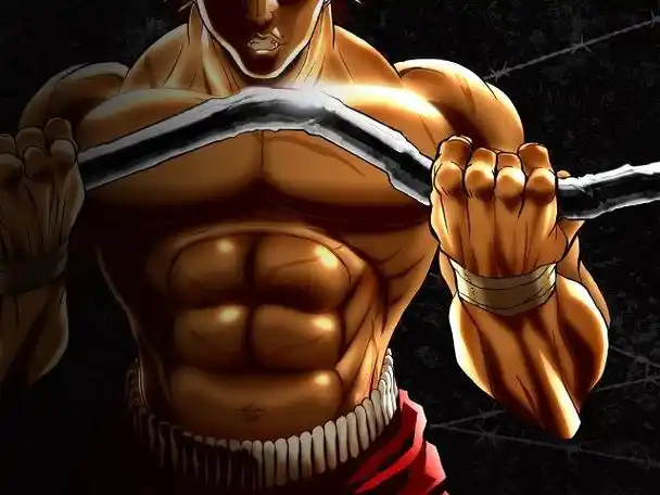 这个浑身爆满肌肉还长得特水灵的高中生叫范马刃牙,而他爹被称为这个