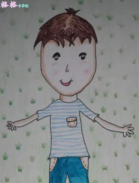 男孩自画像简笔画小男孩小男孩的画像简笔画