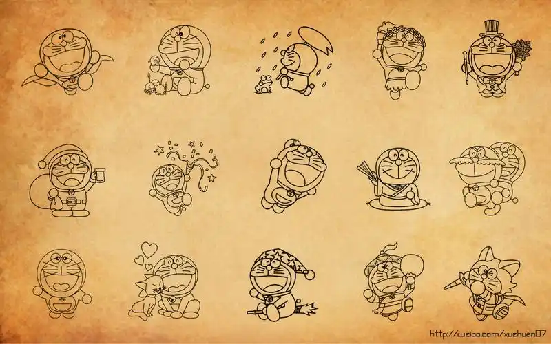 壁纸 高清壁纸 plus壁纸 可爱卡通哆啦a梦 蓝胖子手机壁纸 简单锁屏